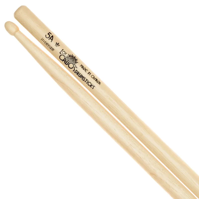 Los Cabos Drumsticks Los Cabos 5A Intense Hickory Drumsticks Quantité Limitée
