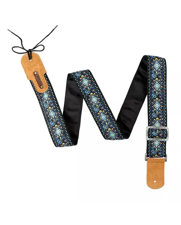 SOLDIER M33 134N03 COURROIE GUITARE JACQUARD VINTAGE BLEU Meilleure Vente