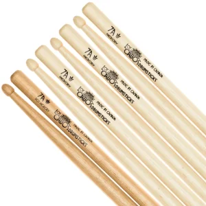 Promotion Saisonnière Los Cabos Drumsticks 7A Hickory 4-Pack (3 Hickory, 1 Red Hickory)