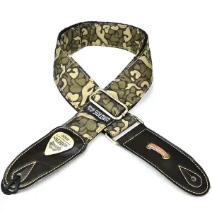 Affaire À Saisir SOLDIER 1306A02 COURROIE GUITARE LUXE TOILE CAMOUFLAGE VERT