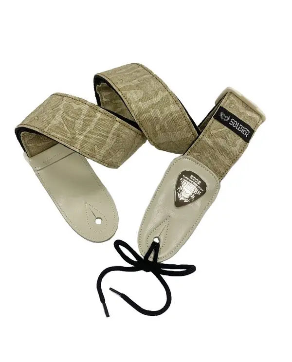 SOLDIER 1306C01 COURROIE GUITARE TOILE CAMOUFLAGE BEIGE Prix Promo