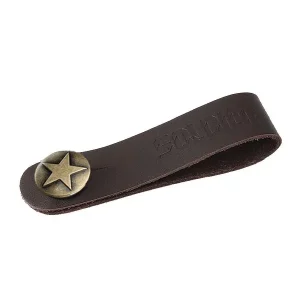 Acheter En Ligne SOLDIER BS-01 MATBRW ATTACHE COURROIE GUITARE CUIR MARRON MAT