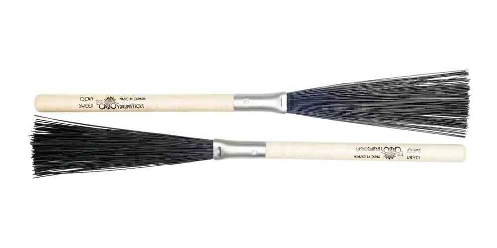 Meilleure Vente Los Cabos Drumsticks Clean Sweep Nylon Brush with Wooden Handle