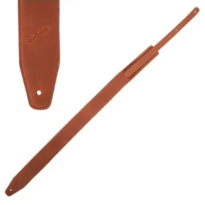 Produit De Marque SOLDIER GL013A COURROIE GUITARE CUIR MARRON CLAIR VINTAGE