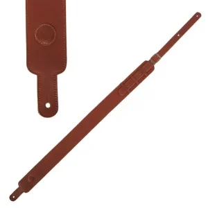 Expédié Aujourd'hui SOLDIER GL013B COURROIE GUITARE CUIR VINTAGE MARRON AVEC BOUCLE MÉTAL