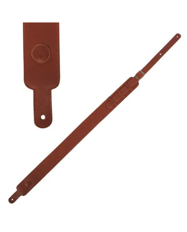 Expédié Aujourd'hui SOLDIER GL013B COURROIE GUITARE CUIR VINTAGE MARRON AVEC BOUCLE MÉTAL