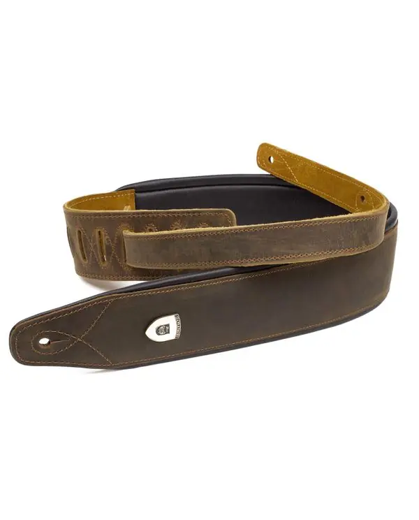 SOLDIER GL025N COURROIE GUITARE CUIR VINTAGE MATELASSÉ MARRON Acheter Direct