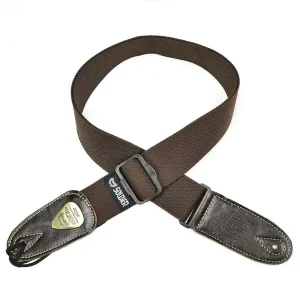 SOLDIER 130304 COURROIE GUITARE COTON TISSÉ MARRON Prix Bas