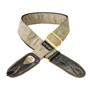 Pas Cher SOLDIER 130703 COURROIE GUITARE PREMIUM JEAN TISSÉ BEIGE