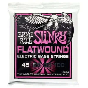 Nouveauté ERNIE BALL 2814 SLINKY FLATWOUND JEU BASSE ELECTRIQUE 45-100