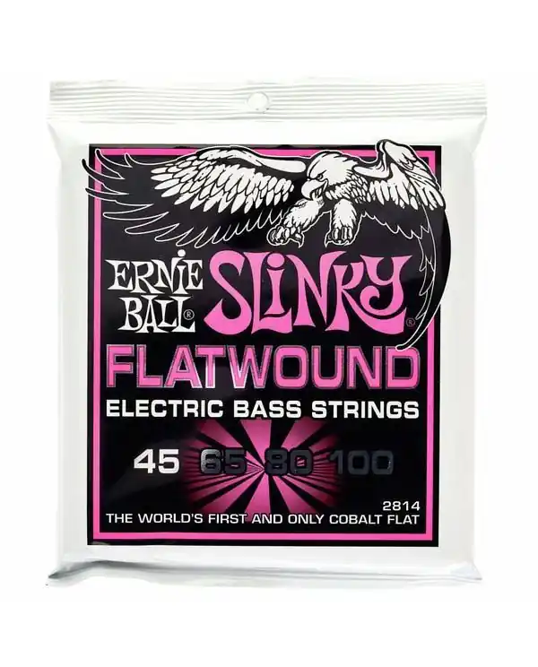 Nouveauté ERNIE BALL 2814 SLINKY FLATWOUND JEU BASSE ELECTRIQUE 45-100