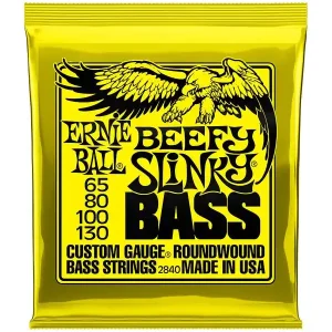 ERNIE BALL 2840 BEEFY SLINKY JEU BASSE ELECTRIQUE 65-130 Commander Vite