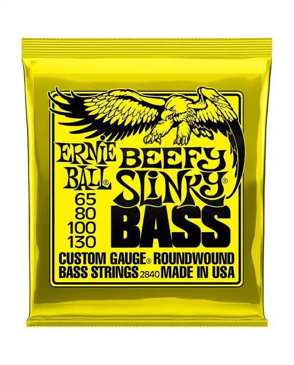 ERNIE BALL 2840 BEEFY SLINKY JEU BASSE ELECTRIQUE 65-130 Commander Vite