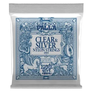 ERNIE BALL 2403 ERNESTO PALLA JEU GUITARE CLASSIQUE CLAIR/ARGENTï¿½ Satisfait Ou Remboursé