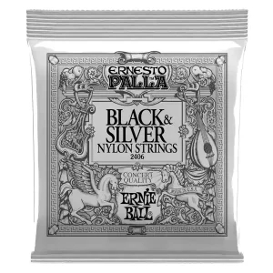 Achat Immédiat ERNIE BALL 2406 ERNESTO PALLA JEU GUITARE CLASSIQUE NOIR/ARGENTï¿½