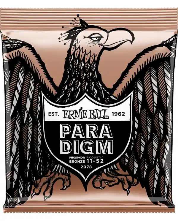 ERNIE BALL 2078 PARADIGM PHOSPHORE BRONZE LIGHT JEU FOLK 11-52 Solde