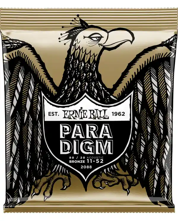 ERNIE BALL 2088 PARADIGM 80/20 BRONZE LIGHT JEU FOLK 11-52 Seulement Aujourd'hui