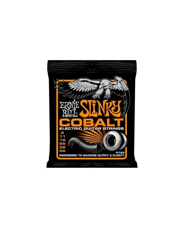 ERNIE BALL 2722 SLINKY COBALT JEU GUITARE ELECTRIQUE 9-46 Quantité Limitée
