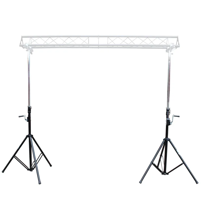 Acheter En Ligne ProX Crank Stands with T-Bars Supports Triangle Truss Segments for Stage and DJ Lighting - 9.5 Feet (2 Pack)