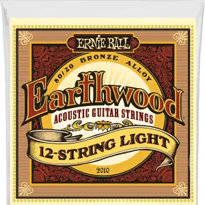 Offre Limitée ERNIE BALL 2010 EARTHWOOD 80/20 BRONZE LIGHT JEU FOLK 12 CORDES 9-46