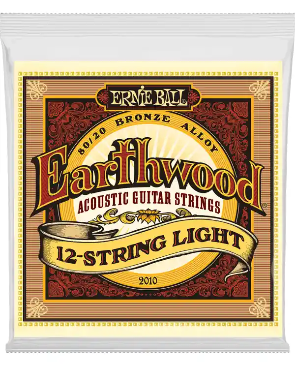 Offre Limitée ERNIE BALL 2010 EARTHWOOD 80/20 BRONZE LIGHT JEU FOLK 12 CORDES 9-46