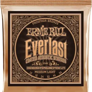 Must-Have ERNIE BALL 2546 EVERLAST COATED PHOPHORE BRONZE MEDIUM LIGHT JEU FOLK