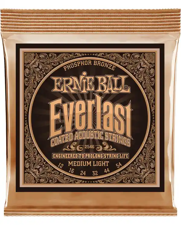Must-Have ERNIE BALL 2546 EVERLAST COATED PHOPHORE BRONZE MEDIUM LIGHT JEU FOLK