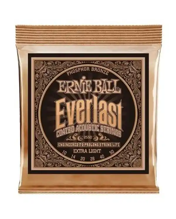 ERNIE BALL 2550 EVERLAST PHOPHORE BRONZE EXTRA LIGHT JEU FOLK 10-50 Offre Exclusive