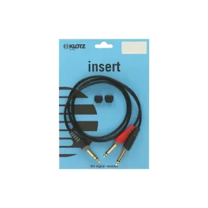 Livraison Express KLOTZ AY1-0100 CABLE D‘INSERT JACK TRS/ 2 JACKS TS 1m