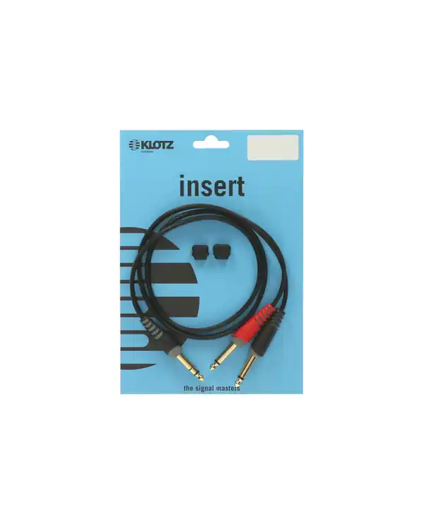 Livraison Express KLOTZ AY1-0100 CABLE D‘INSERT JACK TRS/ 2 JACKS TS 1m