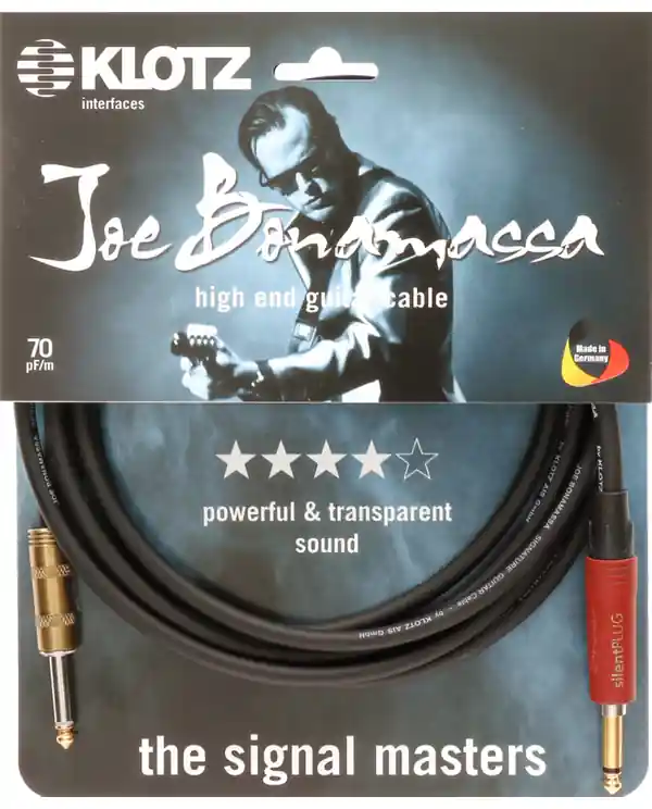 KLOTZ JBPSP030 "JOE BONAMASSA" CABLE JACK MONO/JACK SILENT 3m Acheter En Ligne