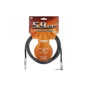 KLOTZ VIN-A300 "59 VINTAGE" CABLE JACK MONO/JACK 90° 3m Solde