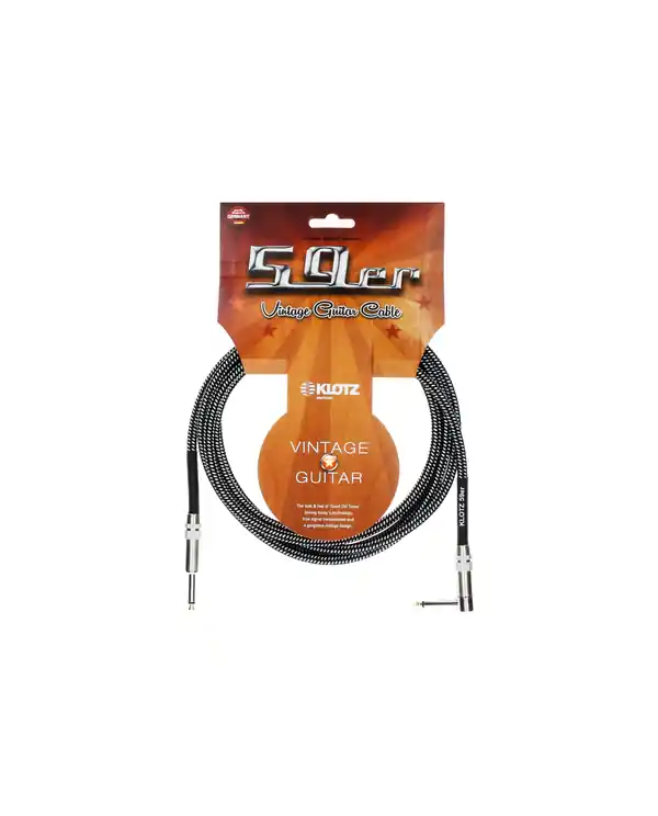 Réduction KLOTZ VIN-A600 "59 VINTAGE" CABLE JACK MONO/JACK 90° 6m