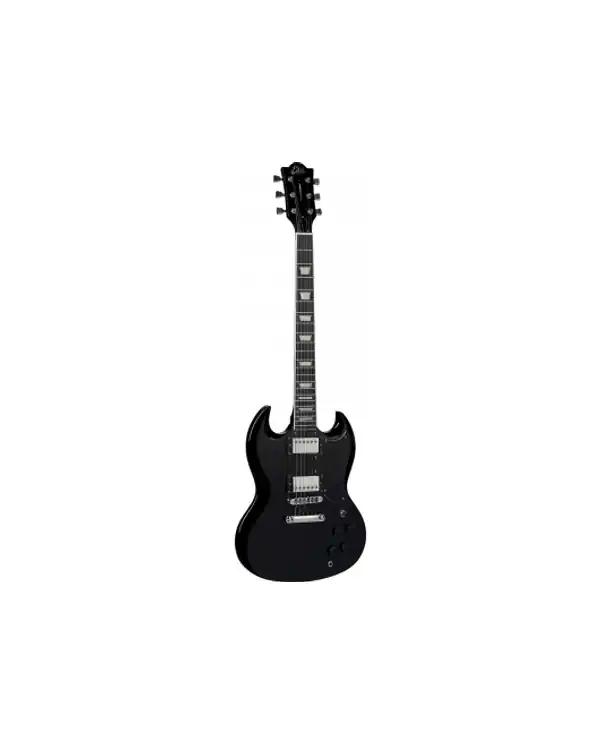 EKO DV10-BLK GUITARE ELECTRIQUE TYPE "SG" BLACK Nouveauté