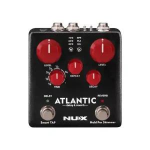 Seulement Aujourd'hui NUX ATLANTIC PEDALE D‘EFFET DELAY + REVERB