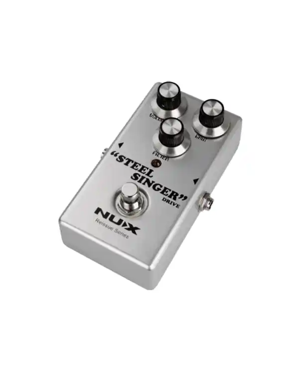 NUX STEELSINGER-DRIVE PEDALE D‘EFFET ANALOGIQUE TYPE AMPLI A LAMPES Commande En Gros
