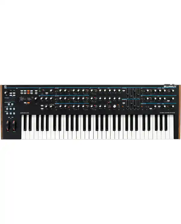 NOVATION SUMMIT SYNTHETISEURS HYBRIDE POLYPHONIQUE 16 VOIX 61 TOUCHES Satisfait Ou Remboursé