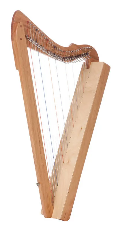 Harpsicle Fullsicle - 26 String - Full Levers - Special Edition Solid Cherry Wood Expédié Aujourd'hui