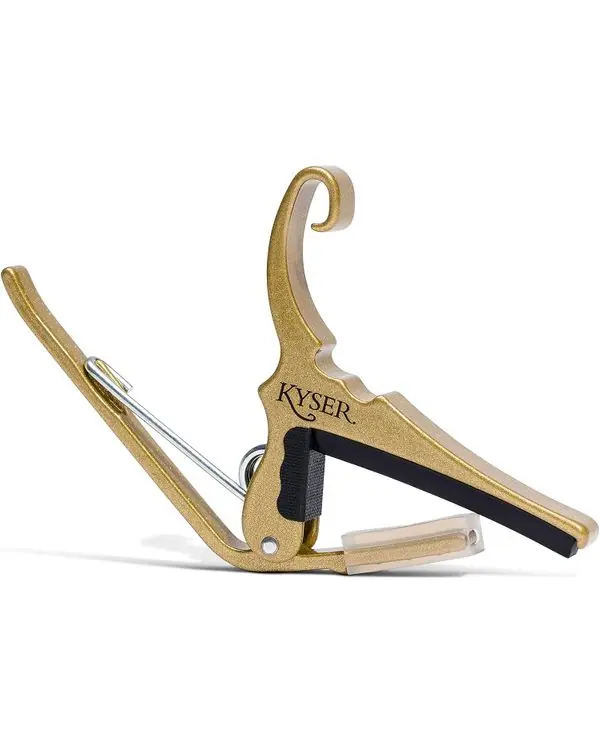 Solde KYSER KG6G "QUICK CHANGE" CAPODASTRE GUITARE FOLK DORÉ