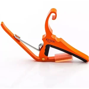 Meilleur Choix KYSER KG6O "QUICK CHANGE" CAPODASTRE GUITARE FOLK ORANGE