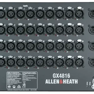 Commander Vite Allen & Heath GX4816 Boîtier de scène num 48kHz-96kHz Extension 48x16 XLR Analog
