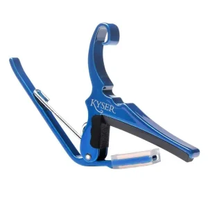 Prix Promo KYSER KG6U "QUICK CHANGE" CAPODASTRE GUITARE FOLK BLEU