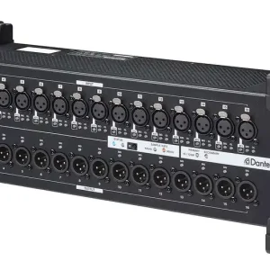 Tascam SB-16D Boîtier de scène Dante avec 16 entrées / 16 sorties Réduction