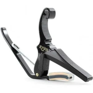 KYSER KG12B "QUICK CHANGE" CAPODASTRE GUITARE FOLK 12 CORDES NOIR Authentique