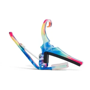 KYSER KG6TDA "QUICK CHANGE" CAPODASTRE GUITARE FOLK TIE DYE Vente Directe