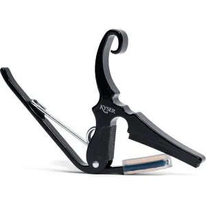 Populaire KYSER KGDB "QUICK CHANGE" CAPODASTRE GUITARE FOLK DROP D NOIR