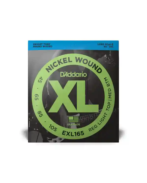 D‘ADDARIO EXL165 JEU DE CORDE BASSE CUSTOM LIGHT LONG SCALE 45-105 Populaire