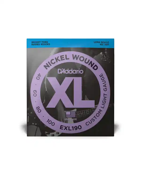 D‘ADDARIO EXL190 JEU DE CORDE BASSE CUSTOM LIGHT LONG SCALE 40-100 Prix Bas