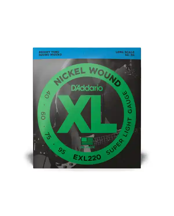 D‘ADDARIO EXL220 JEU DE CORDE BASSE SUPER LIGHT LONG SCALE 40-95 Paiement Sécurisé