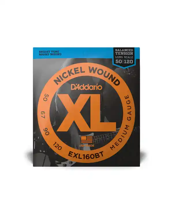 Promotion Saisonnière D‘ADDARIO EXL160BT JEU DE CORDE BASSE MEDIUM LONG SCALE 50-120